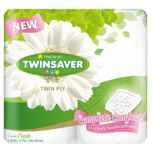 TWINSAVE LUX 2PLY WHITE 12X4